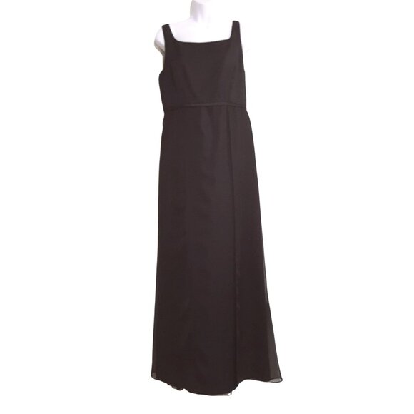 After Six Vintage Womens Dress Maxi Sleeveless Black Evening Formal Medium - Picture 1 of 9